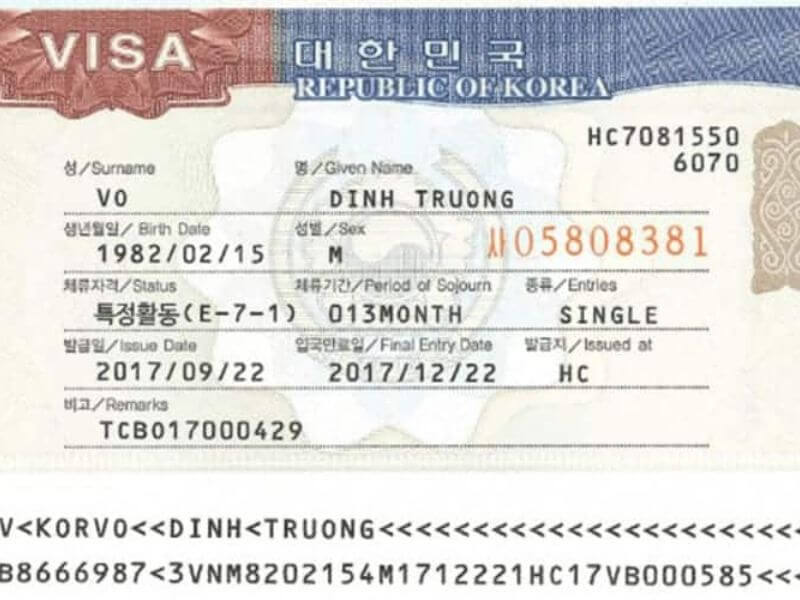Visa E7 - Visa lao động Hàn Quốc